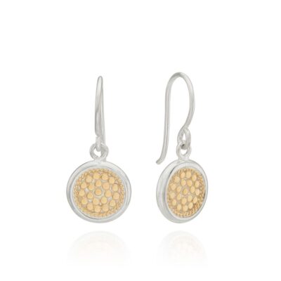 Jewelry Anna Beck Designs  | Classic Circle Drop Earrings-Gold & Silver