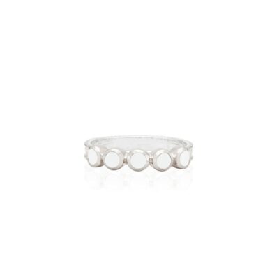 Jewelry Anna Beck Designs  | White Agate Multi Stone Ring-Silver